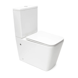 Infinitio kit WC à poser évacuation vario + abattant SoftClose + réservoir de chasse d'eau, blanc (SATINF032SREXVPSN)