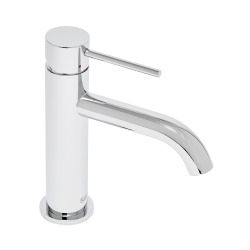Aurum mitigeur lavabo sur pied 16,5 cm, à levier, sans vidage, chrome brillant (SATBAUR271CR)
