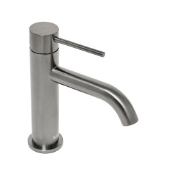 Aurum mitigeur de lavabo 16,5 cm, à levier, sans vidage, gun métal brossé (SATBAUR271BGM)