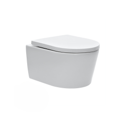 Pack WC bâti-autoportant Rapid SL + WC SAT rimless fixations invisibles + Abattant softclose + Plaque chrome (Autoportant-SAT-1)