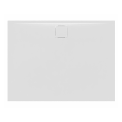 Swiss Aqua Technologies Vision Receveur de douche 100x80cm + Siphon Eslim90. Marbre coulé, blanc (SATSVVI10080B-S)