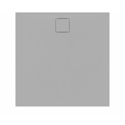 Vision Receveur de douche 90x90cm + Siphon Eslim90. Marbre coulé, gris (SATSVVI90QS-S)