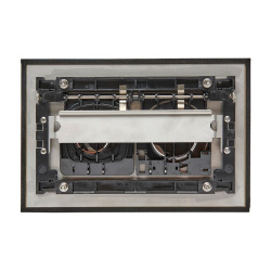 Plaque de commande double touche en acier inoxydable, traitement PVD, or mat (SATATBG)