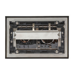 Plaque de commande double touche en acier inoxydable, traitement PVD, bronze mat (SATATBRG)