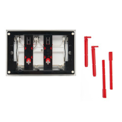 Plaque de commande double touche, or mat (SATATG-M)