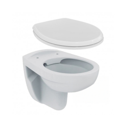 Pack Bâti-support ROCA ACTIVE + WC suspendu Porcher sans bride + plaque de commande blanche (RocaActivePorcher-1)