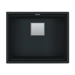 Franke Kubus 2 Evier sous plan 56x46cm en Fragranit+, Noir mat (KNG110-52MC)