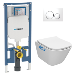 Pack WC Rapid SL + cuvette sans bride SAT, fixations cachées + plaque Skate chrome (RapidSL-SATrimless)