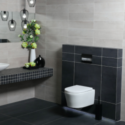 ViConnect Pro S Pack WC bâti Villeroy & Boch + WC Swiss Aqua Technologies + abattant SoftClose + plaque (VCNSAT2SBCH)