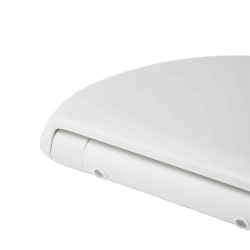 Abattant WC universel avec fermeture douce SoftClose en Duroplast, fixations invisibles, blanc (EASY2233)