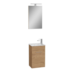 Vitra  Mia ensemble meuble 39x61x28 cm avec miroir, lavabo et éclairage LED, chêne (MIASET40D)