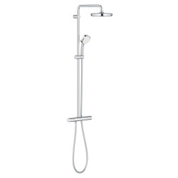 Tempesta Cosmopolitan System 210 colonne de douche thermostatique + douche de tête + douchette 2 jets, chrome (G26703000)