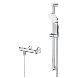 Grohtherm 500 set de douche pour basse pression avec mitigeur thermostatique 1/2", chrome (G34806000)