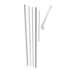 Walk-In Xmotion set de fixations complet pour paroi de douche Walk‑In SAT Xmotion, chrome (SIKOWIXMPROFILST)