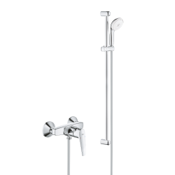 Grohe Tempesta 100 ensemble de douche complet 3 jets + mitigeur de douche 1/2", chrome (23632000-28789002)
