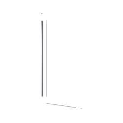 Swiss Aqua Technologies Walk-in set d'installation pour paroi de douche avec cloison abaissée, profilé, rail inférieur et kit de montage (SATWISPROFIL)