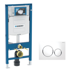 Geberit Pack Geberit  DuoFix 320 + Plaque de Commande Sigma 20 Blanc Chrome (SETUP320-PRO5)