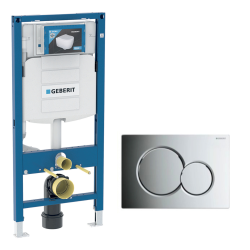 Geberit Pack Geberit  DuoFix 320 + Plaque de Commande Sigma 01 Chrome (SETUP320-PRO2)