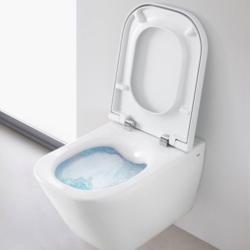 Pack Cuvette WC THE GAP suspendue sans bride-abattant frein chute - Blanc (ME484429)