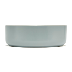 Mood vasque à poser ronde 36x36 cm sans trou de robinetterie ni trop-plein, gris (SATM3636LGRM)