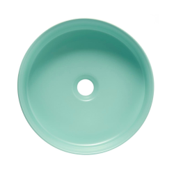 Mood vasque à poser ronde 36x36 cm sans trou de robinetterie ni trop-plein, gris foncé (SATM3636DGRM)