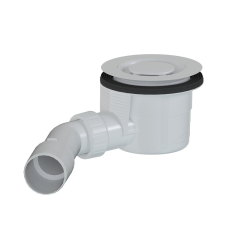 Siphon design pour receveur de douche 90 x 40/50m, blanc (E90KOB)