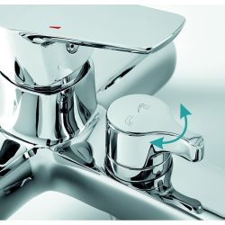 Novaservis Robinet de bain Novaservis Metalia 58 sans ensemble de douche 150 mm chrome 58020/1,0