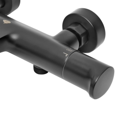 Optima Mitigeur de salle de bain SAT Dark sans kit de douche 150 mm noir SATBSDA222C