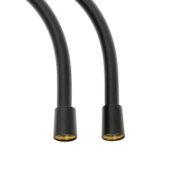 Flexible de douche SAT avec blocage anti-rotation noir mat SATHADICEFC