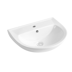 Laufen Lavabo suspendu SAT Project 56,5x44 cm trou de robinetterie au centre (SATUMPRO5646)