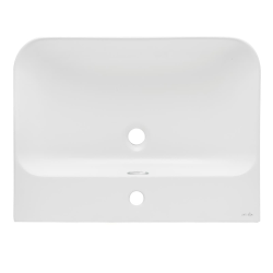 Swiss Aqua Technologies Meuble lavabo Swiss Aqua Technologies Fusion 60,5x46 cm blanc mat, trou pour robinet au milieu SATFUS6046MW