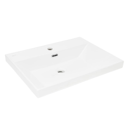 Naturel Lavabo SAT B-Way 61x46,5 cm ouverture pour un robinet au milieu (SATBW6046)