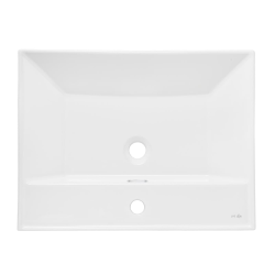 Naturel Lavabo SAT B-Way 61x46,5 cm ouverture pour un robinet au milieu (SATBW6046)