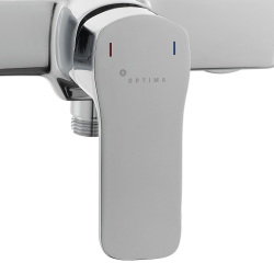 Optima Cube Way mitigeur de douche sans set de douche, 150 mm, chrome (CU268)