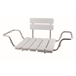 Novaservis Siège de baignoire avec dossier, charge maximum de 110kg, blanc (SATDSEDVSO)