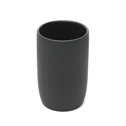 Optima Pot pour brosse WC, noir (SATDEVO27CE)