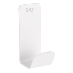 Swiss Aqua Technologies Mood crochet de salle de bain, sans vis, à coller,  blanc (SATDMOOD21B)