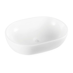 Glacera Vallone 59x41 cm vasque à poser, sans trop-plein, blanc (VA594114)