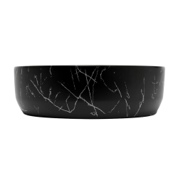 Glacera SAT Infinitio Design lavabo à poser 39x39 cm noir mat sans trou pour robinet (SATINF3939MRBKM)