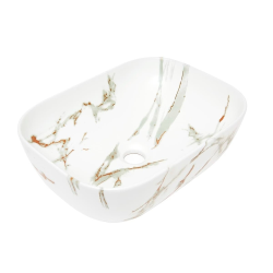 Swiss Aqua Technologies Le célèbre Infinitio 45,5x32,5 cm lavabo en marbre sans trop-plein (SATINF4532MR)