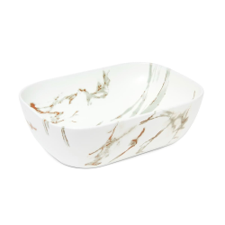 Swiss Aqua Technologies Le célèbre Infinitio 45,5x32,5 cm lavabo en marbre sans trop-plein (SATINF4532MR)