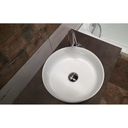 Siko Triomini Slim 38,5x38,5 cm lavabo à poser sans trop-plein (SLM3939)