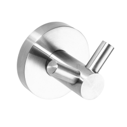 Neo crochet double de salle de bain, en acier inoxydable, chrome (104106035)