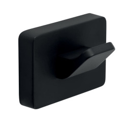 Ferro Greta Crochet de salle de bains, noir mat (AGR05BL)