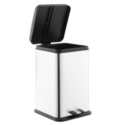 Poubelle à poser 20 l acier inoxydable, noir mat (KOS20PLCTVER)