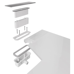 Polysan Siphon de receveur de douche Polysan DN 40, inox (26317)