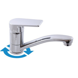 Mélangeur lavabo RAV SLEZÁK Colorado avec bras pivotant chromé CO115.5