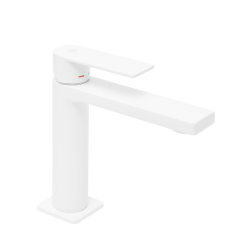 Swiss Aqua Technologies B-Way mitigeur de lavabo sur pied à levier, sans vidage, blanc mat (SATBSBW271B)