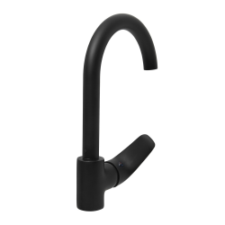 Siko S-Line Pro mitigeur avec bec tournant noir (SIKOBSLPRO280C)