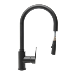 Swiss Aqua Technologies Mélangeur évier Swiss Aqua Technologies B-Way avec bras pivotant, 2 jets noir mat SATBSBW183
